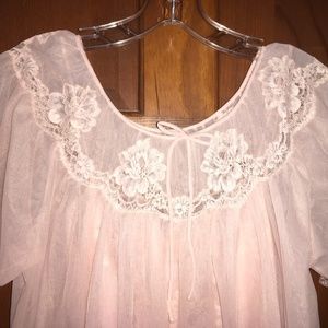 1960’s Peignoir Set  3-Pc  Italian Nylon